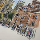 Towards York Minster, Richard Briggs ORIGINAL WATERCOLOUR