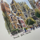 Towards York Minster, Richard Briggs ORIGINAL WATERCOLOUR