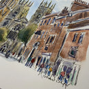 Towards York Minster, Richard Briggs ORIGINAL WATERCOLOUR