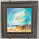 Turquoise Delight - ORIGINAL Oil Painting by Anna Schofield framed