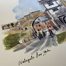 Walmgate  Bar, York, Richard Briggs ORIGINAL WATERCOLOUR