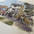 Walmgate  Bar, York, Richard Briggs ORIGINAL WATERCOLOUR
