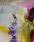 Wildflower Meadow (16x16") ORIGINAL PAINTING by Rozanne Bell detail