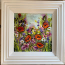 Wildflower Meadow (16x16") ORIGINAL PAINTING by Rozanne Bell
