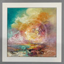 Yellow Shadows - ORIGINAL Oil Painting by Anna Schofield framed