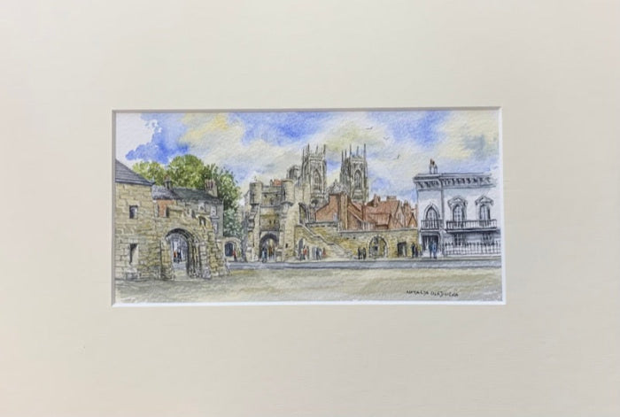 York Minster & Bootham Bar - Natalja Olejnicka ORIGINAL WATERCOLOUR