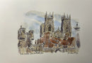 York Minster From Bootham Bar, York, Richard Briggs ORIGINAL WATERCOLOUR
