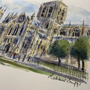 York Minster From Deangate, York, Richard Briggs ORIGINAL WATERCOLOUR