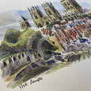York Minster, Richard Briggs ORIGINAL WATERCOLOUR
