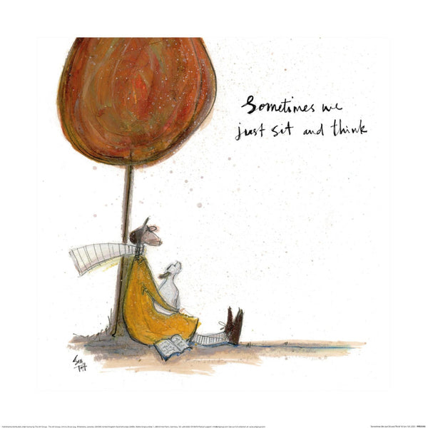 Sometimes We Just Sit And Think By Sam Toft Art Print