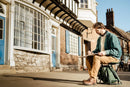 Artist Ric Liptrot working on location in York
