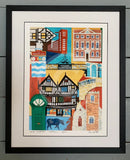 South Quarter, York - a Limited Edition Print of York by Ric Liptrot framed