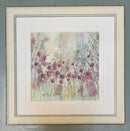 Spring Floral Pods I by Catherine Stephenson Mounted Miniature framed distressed white