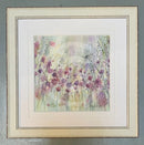 Spring Floral Pods I by Catherine Stephenson Mounted Miniature framed distressed white