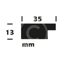 Square Frames: Groove Medium Black (Band B) profile 
