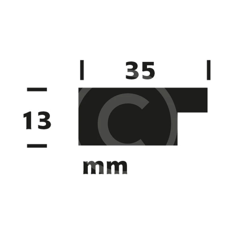 Square Frames: Groove Medium Black (Band B) profile 