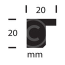 Square Small Linear Black Frames