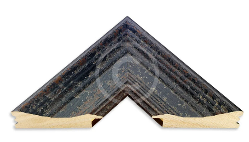 Square Frames: Wide Distressed Black (Band F)