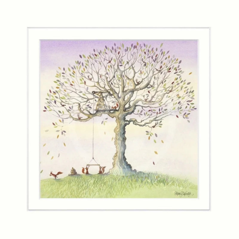 Squirrel Story 2 By Catherine Stephenson Mounted Miniature