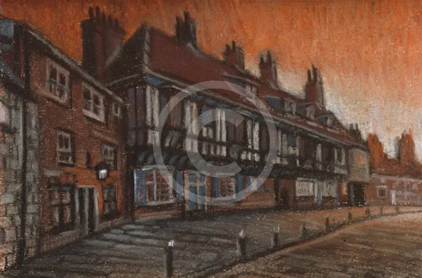 St William's College, York, Pastel ORIGINAL by Joe Gill