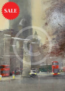 London Buses ORIGINAL PAINTING by Mark Beresford