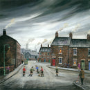 Street Football by John Wood- Framed Limited Edition Print Art Print
