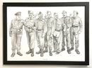 Stupid Boy (Dad’s Army) print By Jonathan Roberts Framed In Black A3