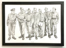 Stupid Boy (Dad’s Army) print By Jonathan Roberts Framed In Black A3