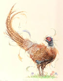 Suited & Booted Limited Edition Large Pheasant Print by Aaminah Snowden Mounted Art Print