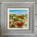 Summer Poppy Meadows & Fields 10x10") ORIGINAL PAINTING by Rozanne Bell