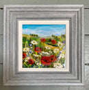 Summer Poppy Meadows & Fields 10x10") ORIGINAL PAINTING by Rozanne Bell