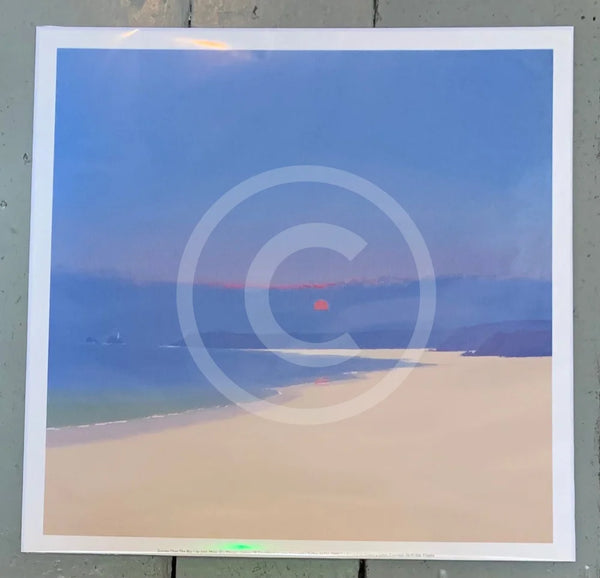 Sunrise Over the Bay by John Miller - photo taken through cello wrap