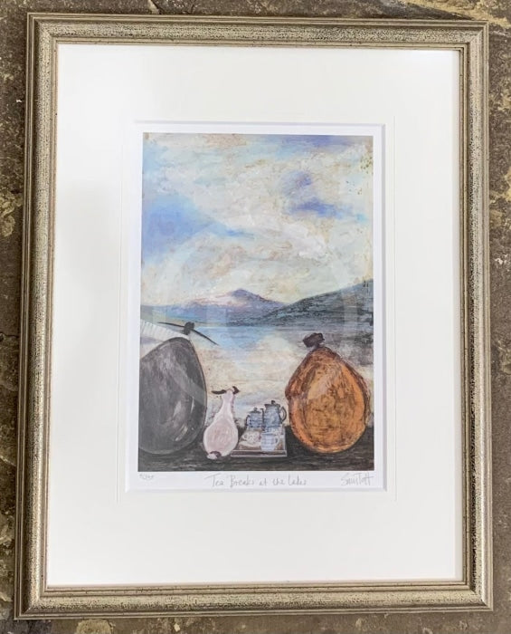 Tea Break at the Lakes by Sam Toft - Framed Limited Edition SECONDARY MARKET