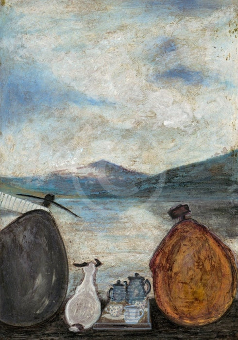 Tea Break at the Lakes by Sam Toft - Framed Limited Edition SECONDARY MARKET