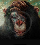 Tears of a Clown, monkey print by Amanda Startford