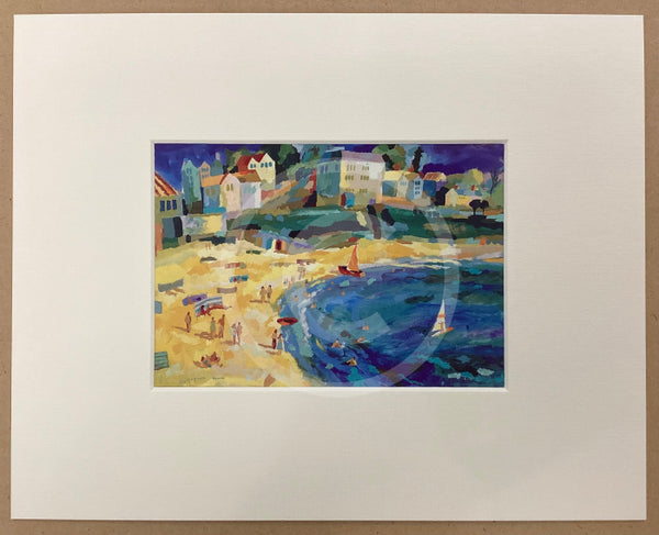 The Beach, mounted miniature by Richard Tuff
