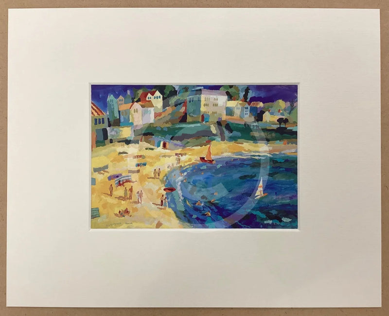 The Beach, mounted miniature by Richard Tuff