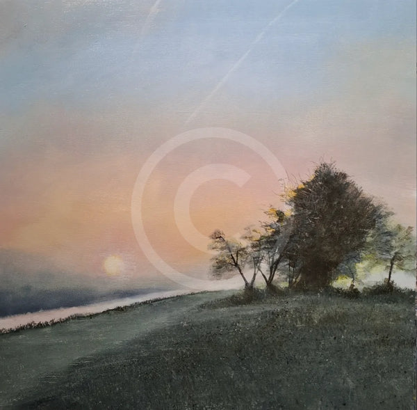 The Beginning of a Beautiful Spring Morning Miniature GICLEE PRINT by Paul Freeman