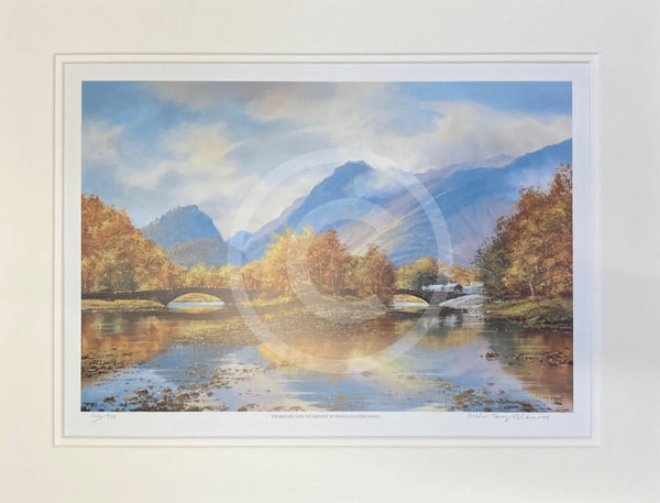 The Bridges Over The Derwent at Grange-in-Borrowdale LIMITED EDITION by Arthur Terry Blamires