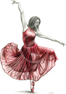The Dancer In Red Study 4 By Mark Braithwaite