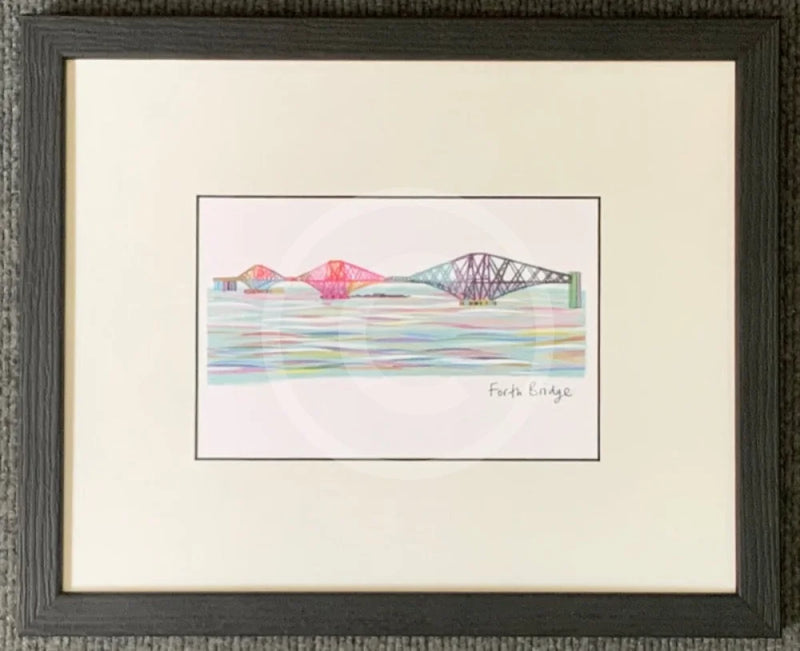 The Forth Bridge Print by Ilona Drew