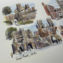 The Four Bars,  York, Richard Briggs ORIGINAL WATERCOLOUR