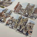 The Four Bars York Richard Briggs Original Watercolour