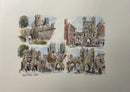 The Four Bars,  York, Richard Briggs ORIGINAL WATERCOLOUR