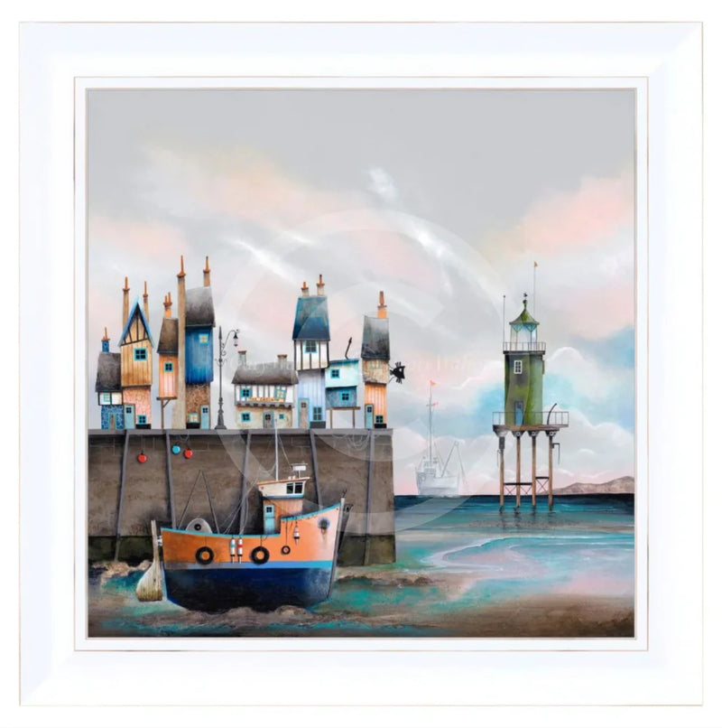 The Gaslamp by Gary Walton Framed Limited Edition Canvas Block Print Framed Posters Prints & Visual Artwork