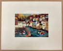 The Harbour Mounted Miniature By Richard Tuff