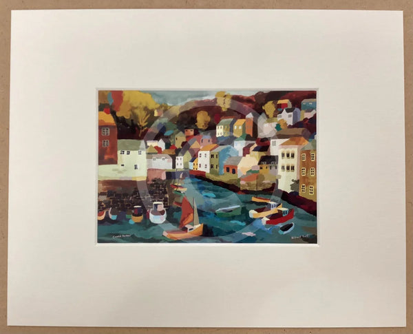 The Harbour Mounted Miniature By Richard Tuff
