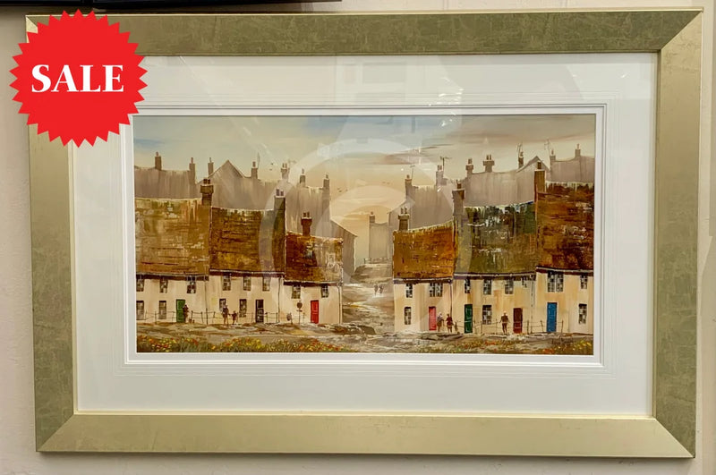 The Holiday Village ORIGINAL Painting by Allan Morgan