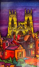 The Jewel of York, 5x7” Miniature 3D Frame by Jonathan Williams colourful sky