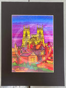The Jewel of York Limited Edition Print by Jonathan Williams black mount